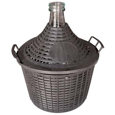Damigiana Bocca Stretta Vestita Vetro Plt Lt 25 - 2