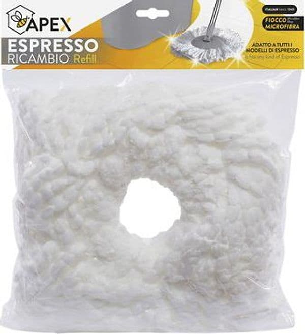 Mop Lava Pavimento Centrifuga Apex Microfibra 28 x 28 cm 6 Pezzi - 2