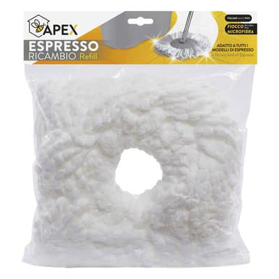 Mop Lava Pavimento Centrifuga Apex Microfibra 28 x 28 cm 6 Pezzi - 2