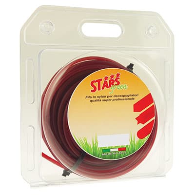 Filo per Decespugliatore Quadro Corallo Stars 15 m 4,0 mm 2 Pezzi - 2