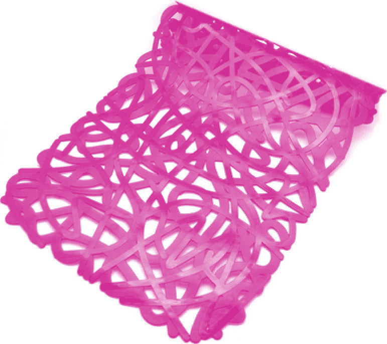 Tappeto Antiscivolo per Vasca Mod Mix 72 cm x 36 Dh Fucsia - 2