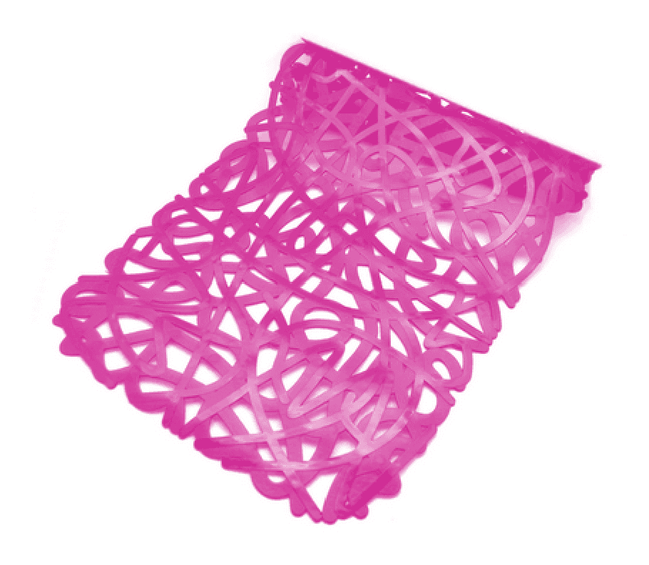 Tappeto Antiscivolo per Vasca Mod Mix 72 cm x 36 Dh Fucsia - 2