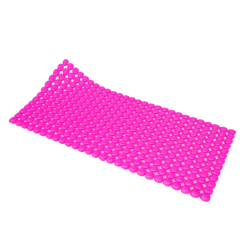 Tappeto Antiscivolo per Vasca Mod Rondo' 72 cm x 36 Dh Fucsia - 2