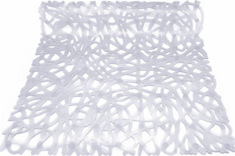 Tappeto Antiscivolo per Doccia Mod Mix 52 cm x 52 Dh Cristallo - 2