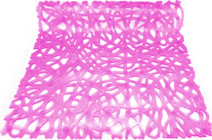 Tappeto Antiscivolo per Doccia Mod Mix 52 cm x 52 Dh Fucsia - 2