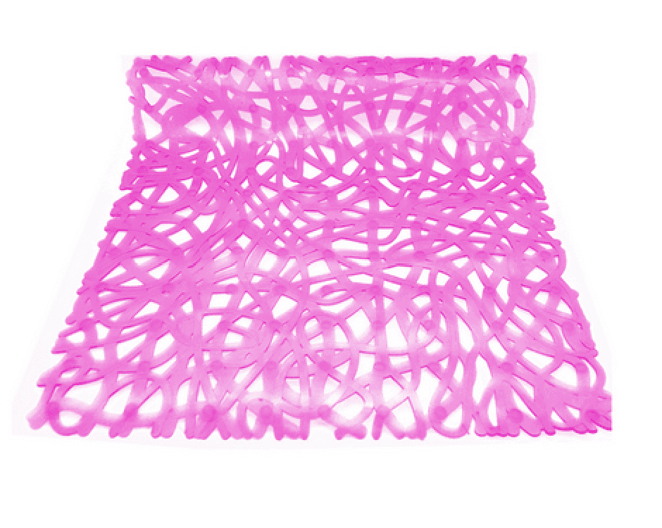 Tappeto Antiscivolo per Doccia Mod Mix 52 cm x 52 Dh Fucsia - 2