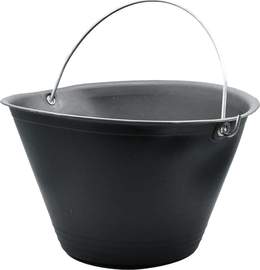 Secchio per Muratore Capacit Ø 8 Litri Nero Ø 340 mm - 2