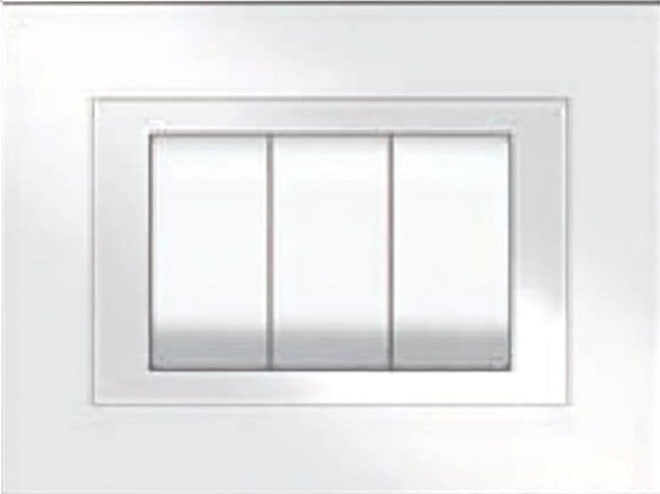 Placca Feb Elite Colore Bianco 3 Posti 5703 Aw - 2