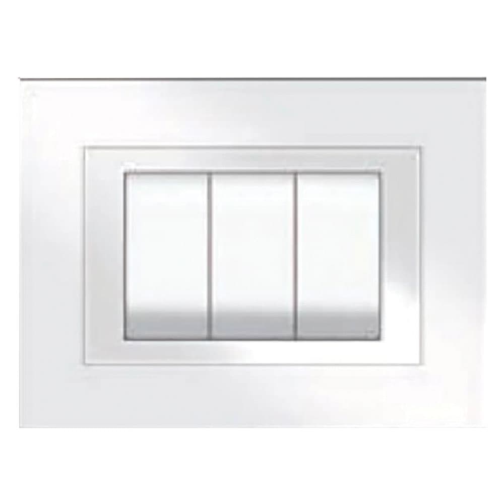 Placca Feb Elite Colore Bianco 3 Posti 5703 Aw - 2