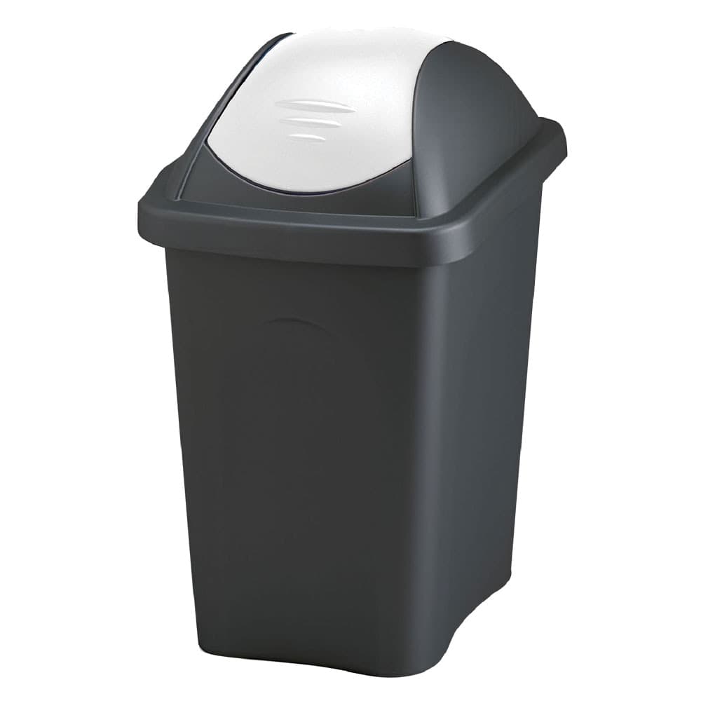 Bidone Immondizia Stefanplast Multipat Nero Bianco 30 Lt 29 X 39 X 50 cm