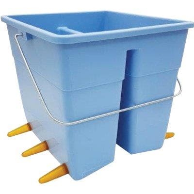 Secchio Poppatoio Ovini con 6 Tettarelle Inferiori Lt 11 - 2