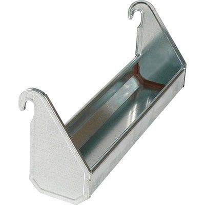 Mangiatoia Abbeveratoio Avicoli a Ganci Acciaio Zincato 90 cm 2 Pezzi - 2