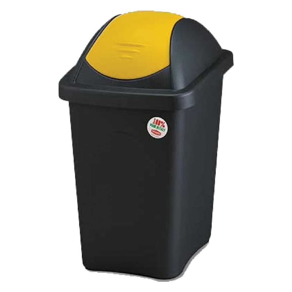 Bidone Immondizia Stefanplast Multipat Nero Blu 30 lt 29 x 39 x 50 cm - 2