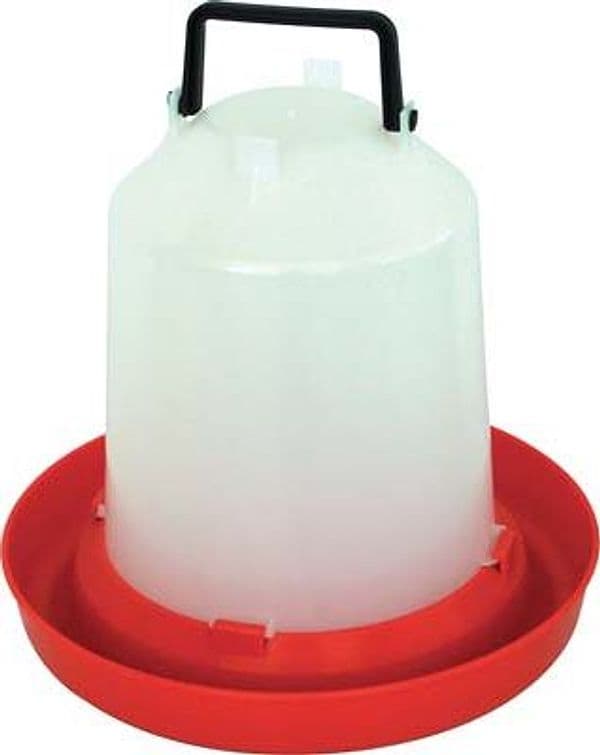 Abbeveratoio Avicoli a Sifone con Maniglia Contro Pp D 5 L 30 cm 10 Pezzi - 2