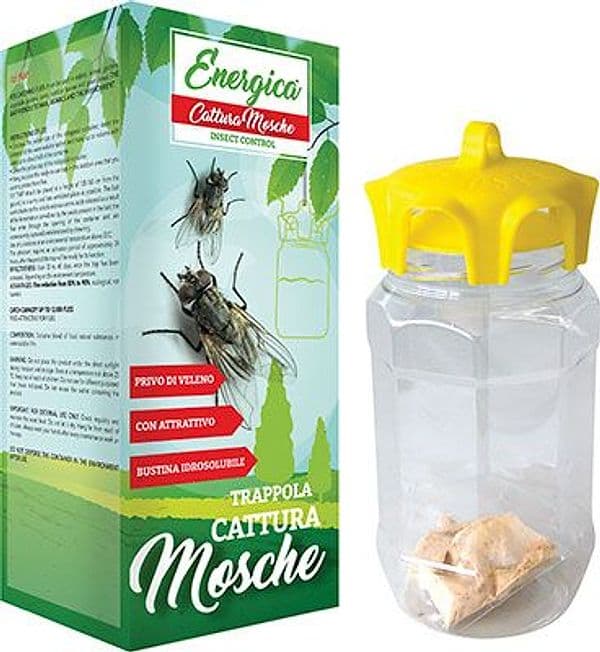 Trappola con Esca Mosche Energica H 9 cm 22 cm 6 Pezzi - 2