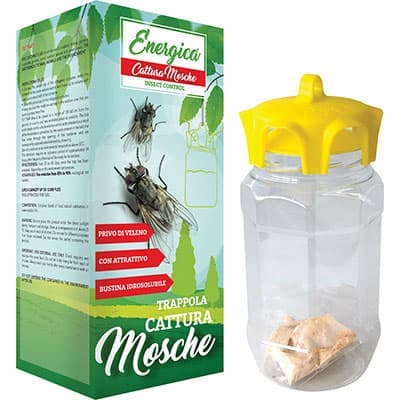 Trappola con Esca Mosche Energica H 9 cm 22 cm 6 Pezzi - 2