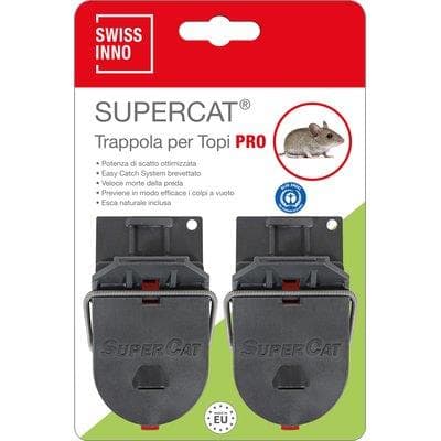Trappola Topi Supercat Pro Mini Swissinno Plastica 9 cm 2 Pezzi - 2