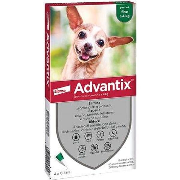 Antiparassitario Advantix Cani Elanco 4 0 kg 4 Pezzi - 2