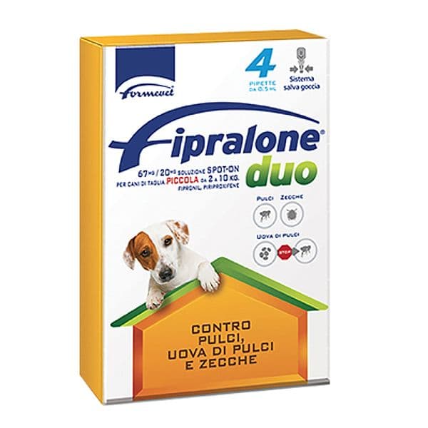 Antiparassitario Fipralone Duo Cane Formevet 10 pipette 4 2 kg - 2