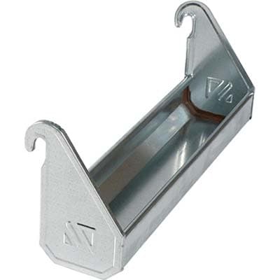 Mangiatoia Abbeveratoio Avicoli a Ganci Acciaio Zincato 40 cm 6 Pezzi - 2