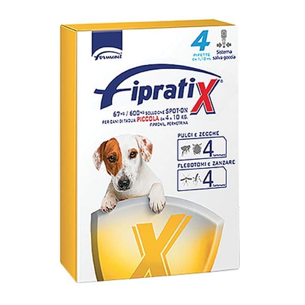 Antiparassitario Fipratix Cane Formevet 10 pipette 4 kg - 2