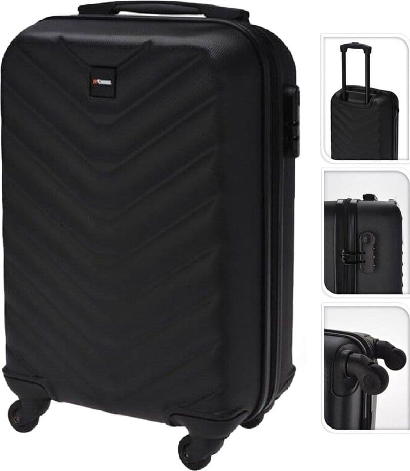 Trolley da Viaggio Capacitøe in Alluminio 28 Lt 33 X 20 X 53 cm - 2