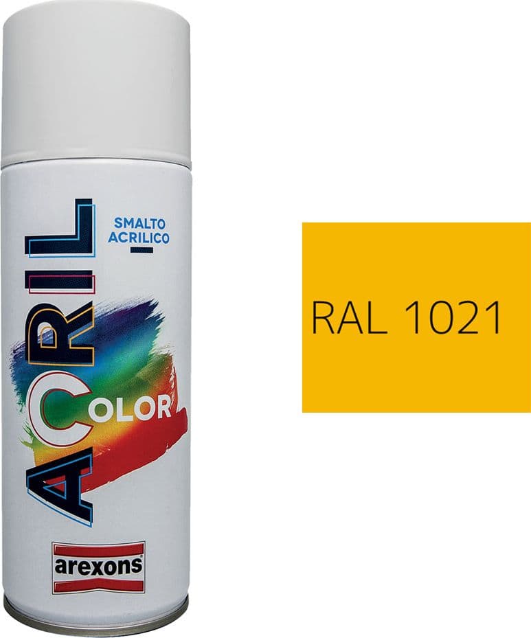 Smalto Spray Acrilico Ral 1021 Arexons Giallo Chiaro 6 Pezzi