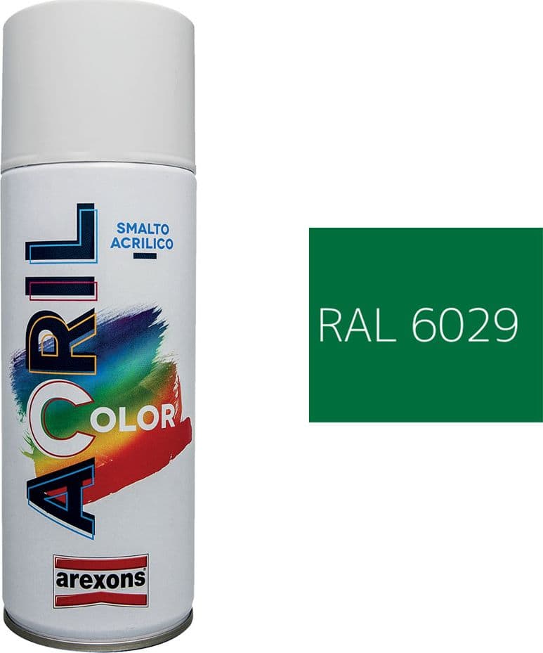 Smalto Spray Acrilico Ral 6029 Arexons Verde Menta 6 Pezzi