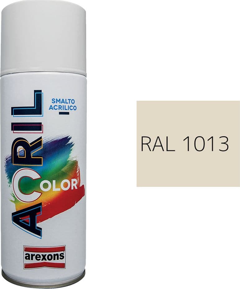 Smalto Spray Acrilico Ral 1013 Arexons Bianco Perla 6 Pezzi