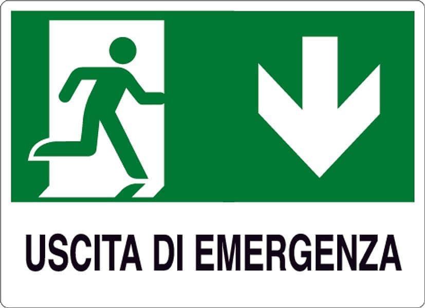 Cartello Segnaletico Uscita di Emergenza Cm 30 x 20 10 Pezzi – Autres