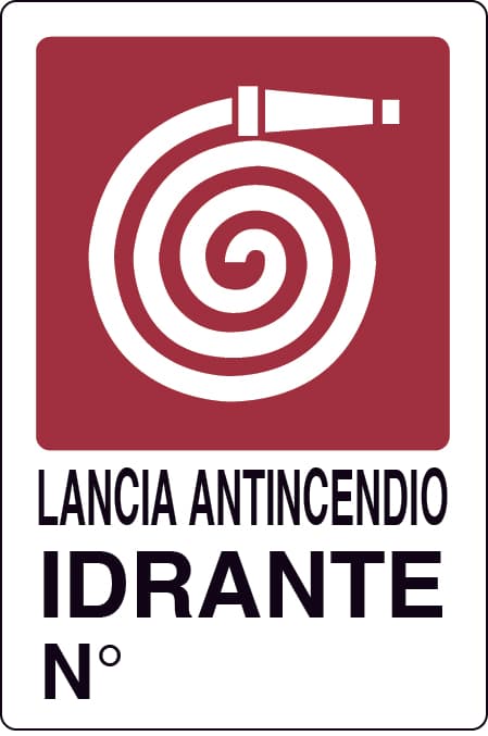 Cartello Segnaletico Idrante Cm 20 x 30 10 Pezzi - 2