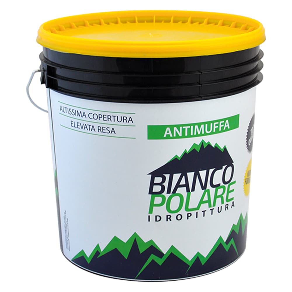 Pittura al Quarzo Liscio Antimuffa Bianco Polare 4 lt - 2