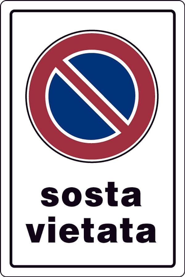 Cartello Segnaletico Sosta Vietata Cm 20 x 30 10 Pezzi – Autres