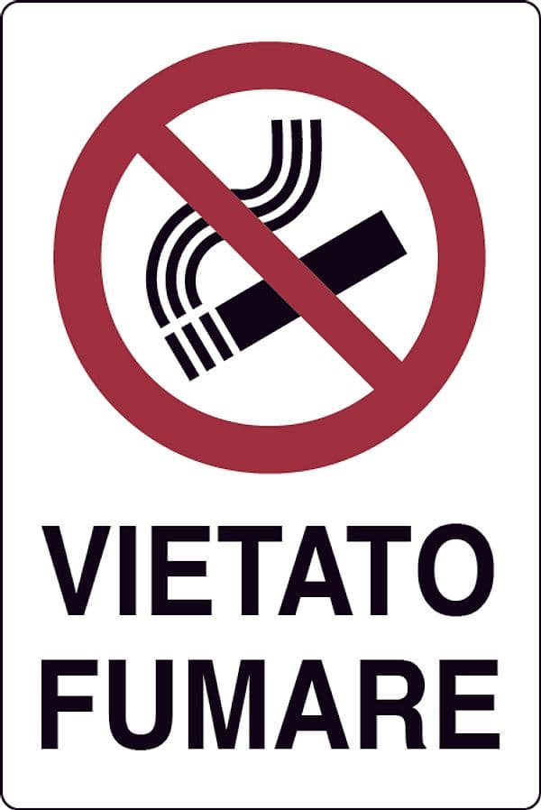 Cartello Segnaletico Vietato Fumare Cm 20 x 30 10 Pezzi – Autres