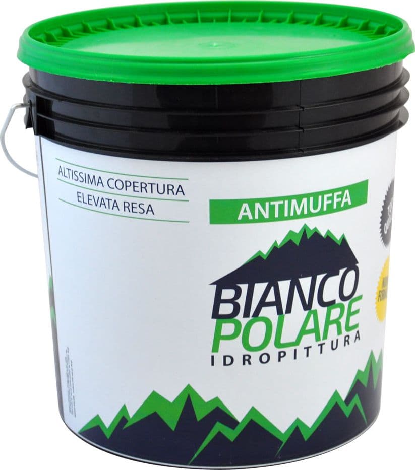 Idropittura Lavabile Antimuffa Traspirante Bianco Polare 4 Lt - 2