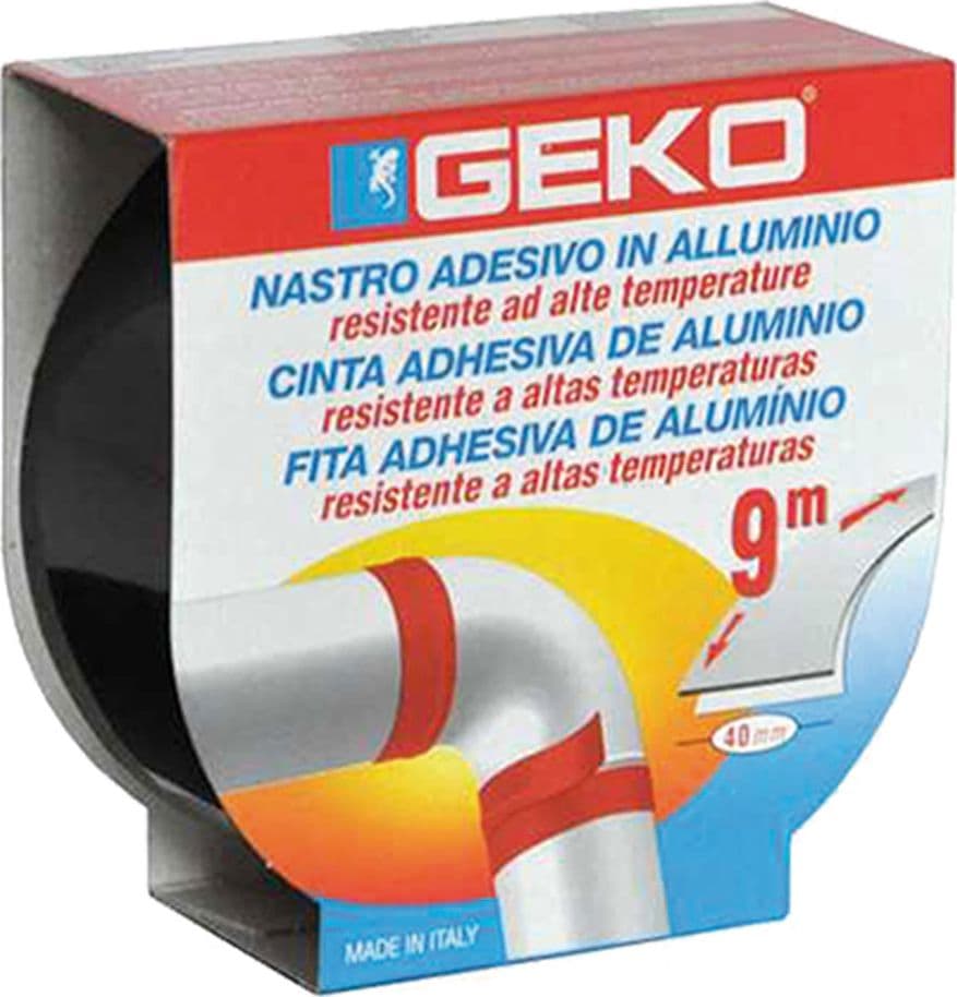 Nastro Adesivo Geko Smoke in Alluminio Col. Nero 40 X 9 Mt