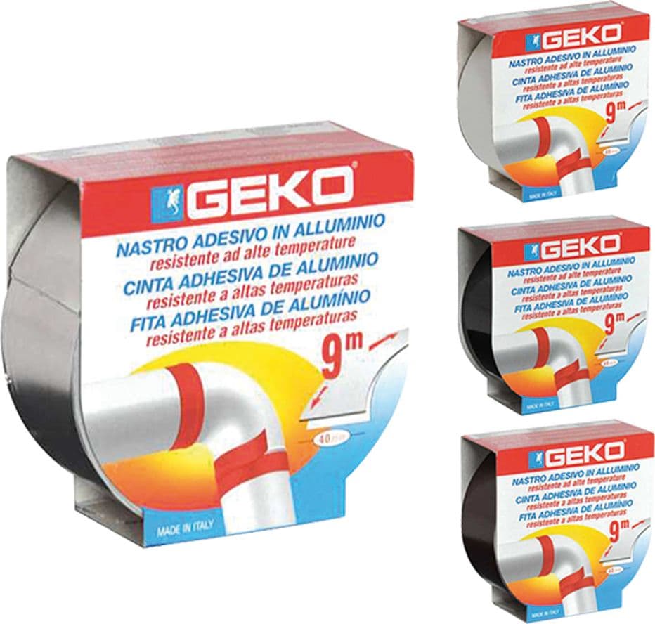 Nastro Adesivo Geko Smoke in Alluminio Col. Nero 40 X 9 Mt - 2