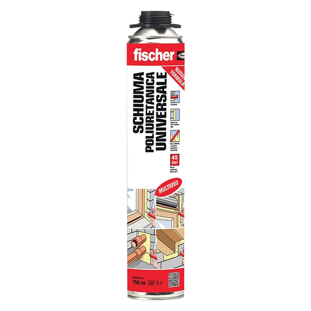 Schiuma Poliuretanica Pu P 1k 750 per Pistola Fischer 1k 12 Pezzi ml