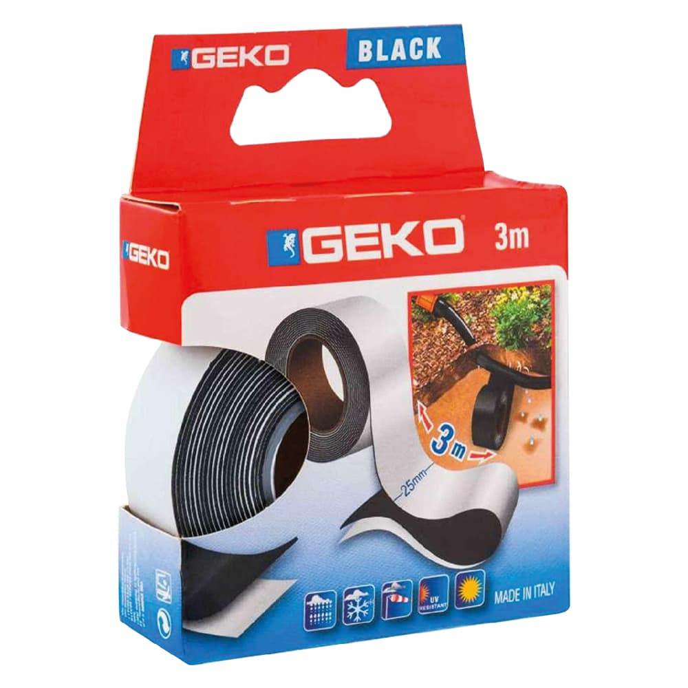 Nastro Autoagglomerante x Geko Black 25 mm 3 mt - 2