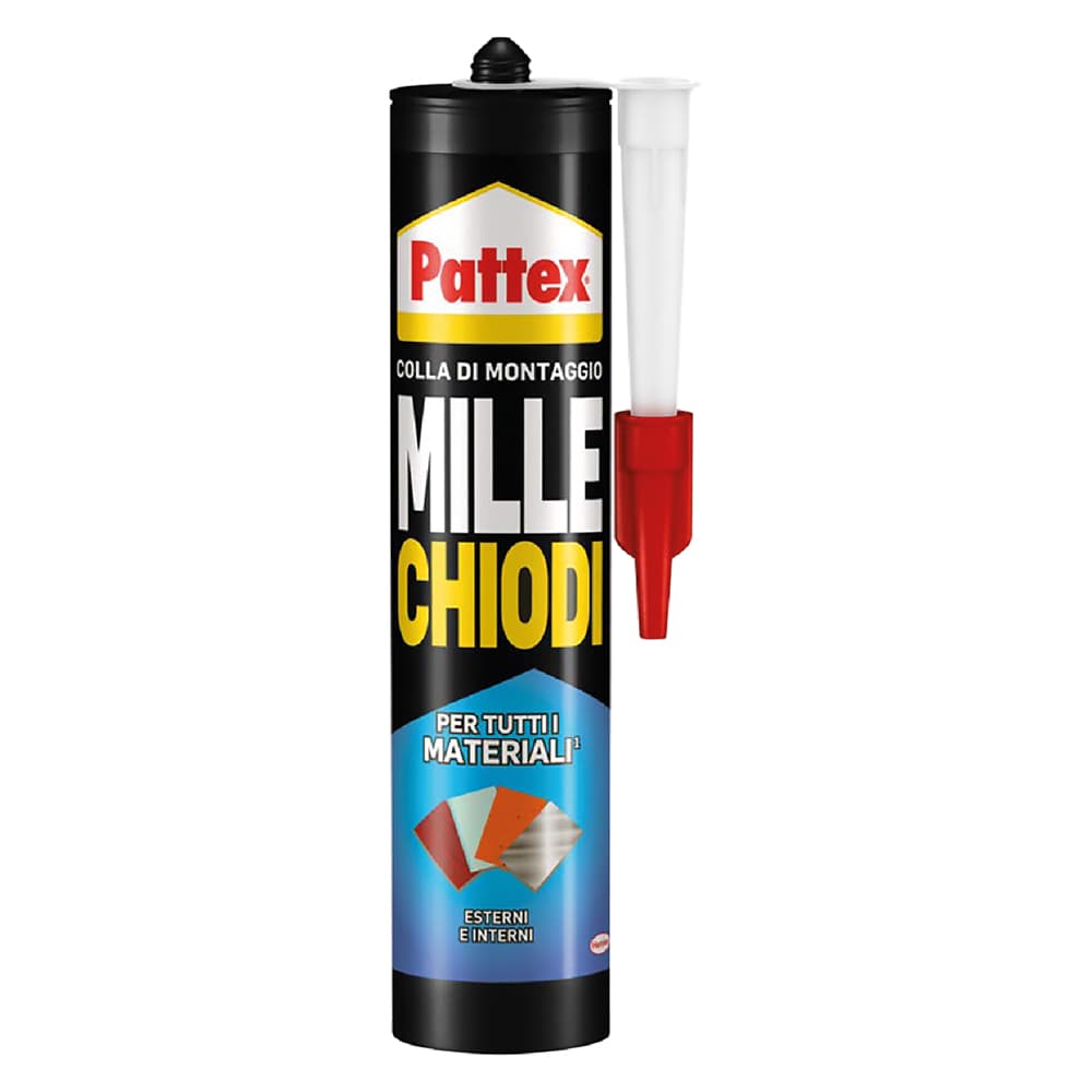 Adesivo Millechiodi Pattex Esterni e Interni Bianco 12 Pezzi 450 gr - 2