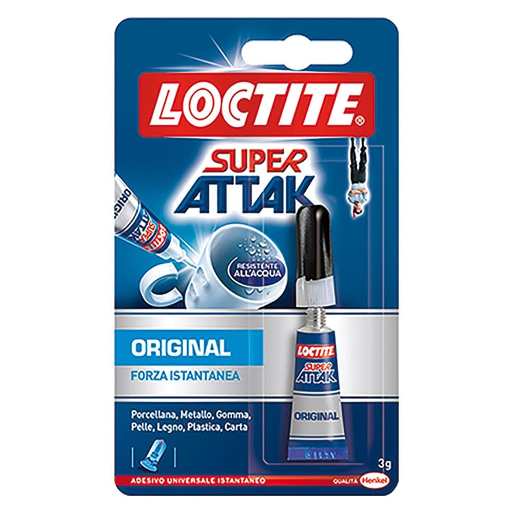Super Attak Loctite Original 24 Pezzi in Cuoio 3 Gr
