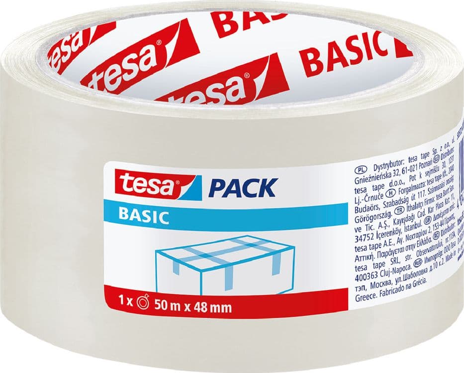 Nastro per Imballaggio 48 X Tesa Basic Pp 36 Pezzi 58572 mm 50 Mt