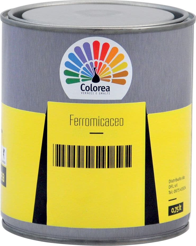 Smalto Ferromicaceo Colorea Grigio Medio 6 Pezzi in Alluminio 0,750 Lt - 2