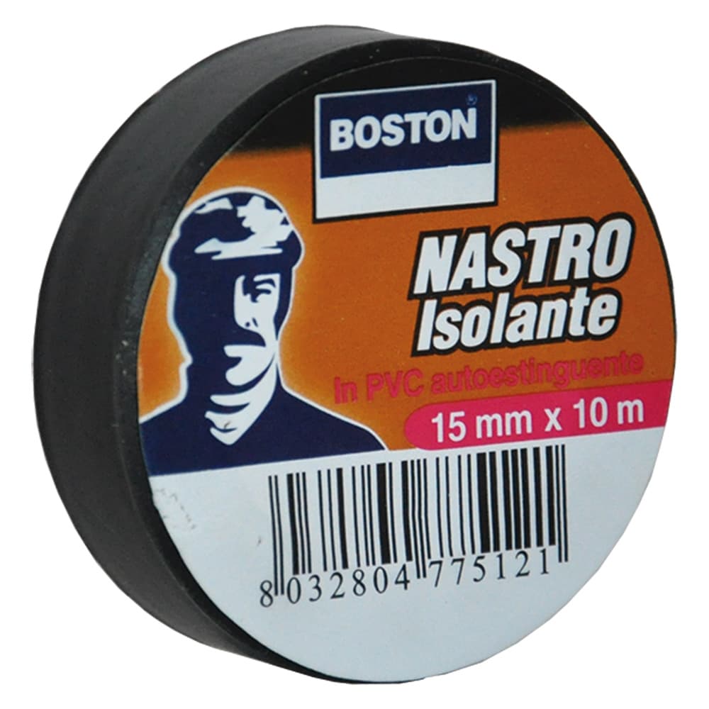 Nastro Isolante Boston Nero 8 Pezzi 19 x 25 mt - 2