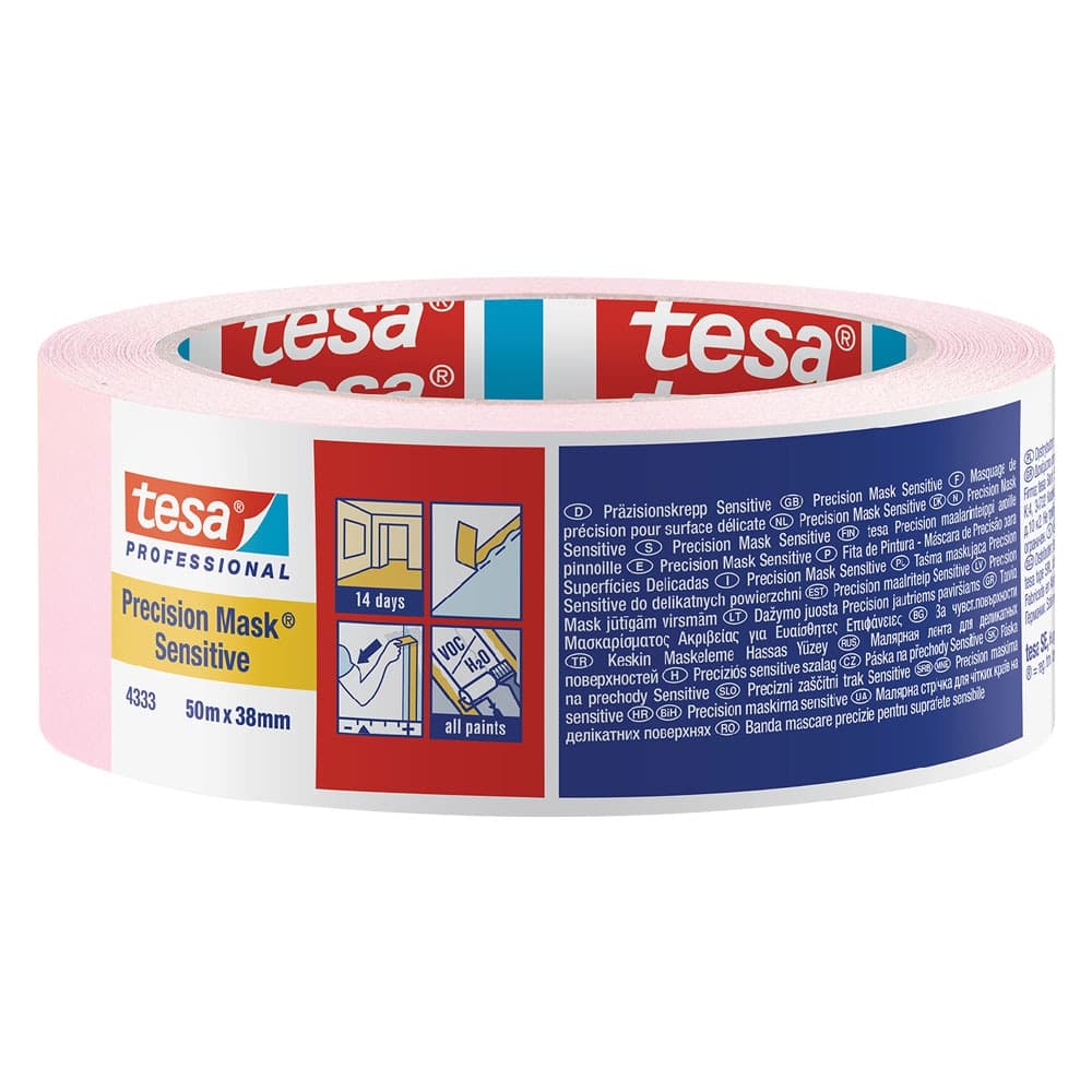 Nastro per Mascheratura 'precision Mask Sensitive X 4 Pezzi 38 mm 50 Mt – TESA
