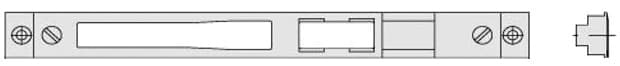Contropiastra Regolabile per Serrature Art. 06463 mm 230 x 30 5 Cisa - 2