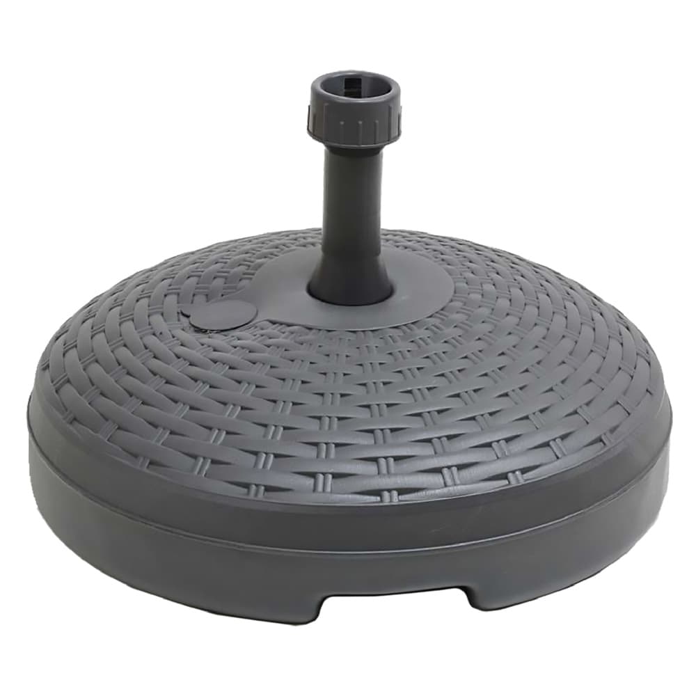 Base Plastica per Ombrellone Effetto Rattan Colore Antracite - 2