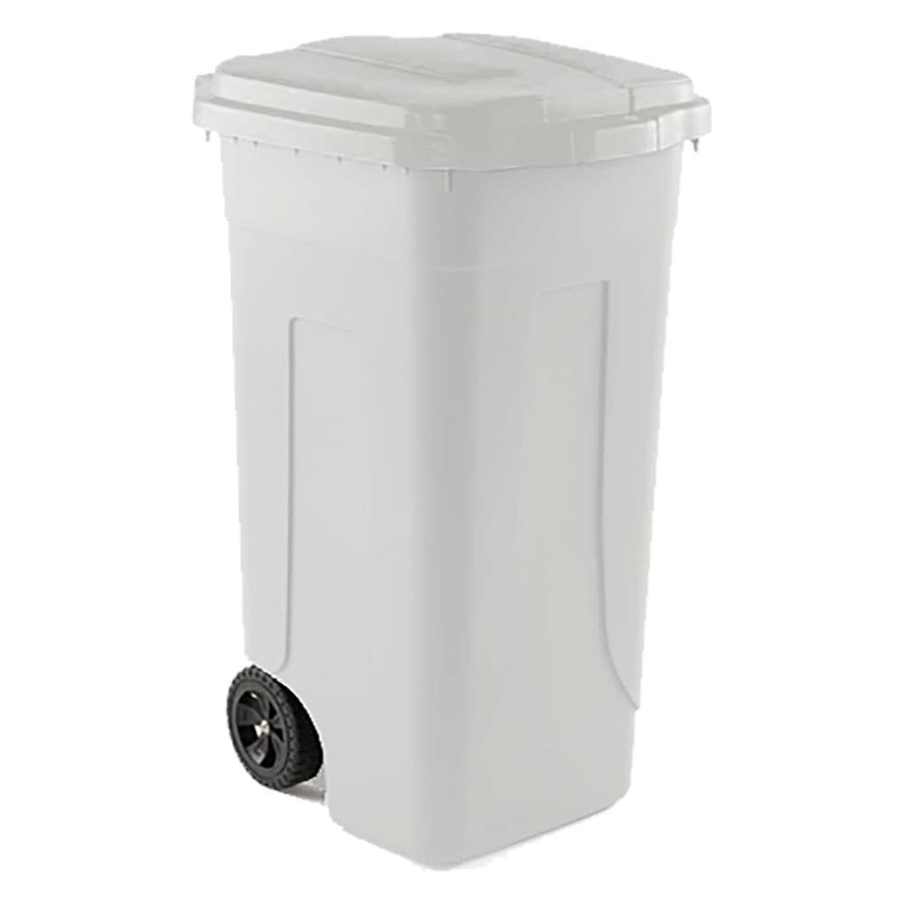 Bidone Immondizia Carrellato Corpo Coperchio Mobil Plastic Ottanta 80 Lt - 2