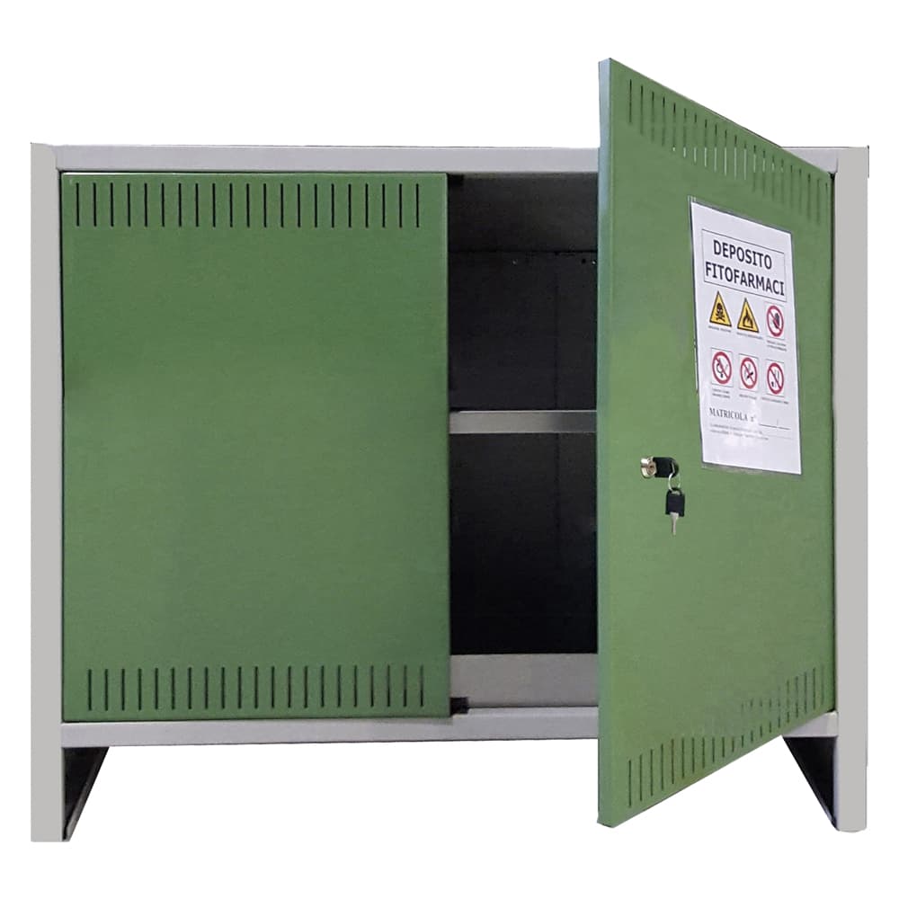 Armadio Deposito Fitofarmaci 2 Ante Basso Prometal Pratiko 100 x 40 x 80 cm - 2