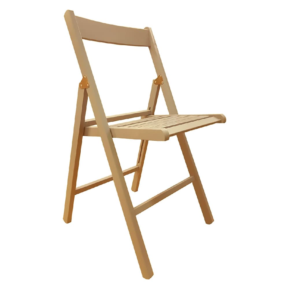 Sedia Legno Pieghevole Seduta 7 Stecche Col.naturale 2 Pezzi - 2